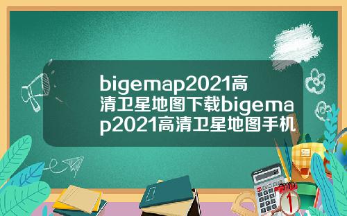 bigemap2021高清卫星地图下载bigemap2021高清卫星地图手机版