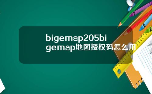bigemap205bigemap地图授权码怎么用