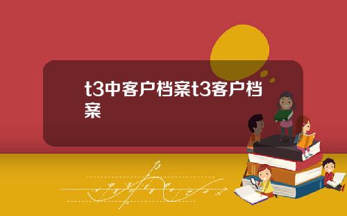 t3中客户档案t3客户档案