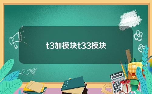t3加模块t33模块
