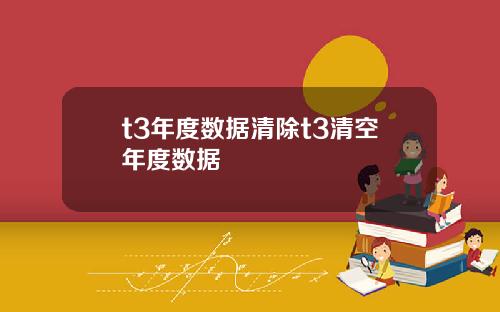 t3年度数据清除t3清空年度数据
