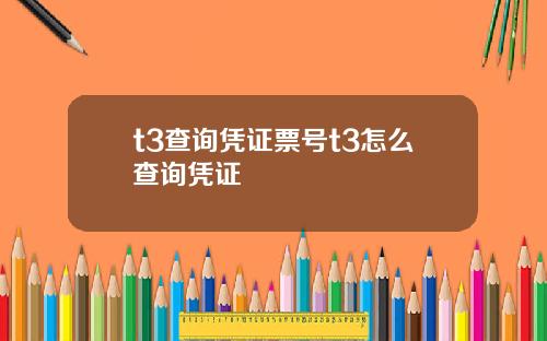 t3查询凭证票号t3怎么查询凭证