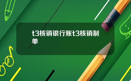 t3核销银行账t3核销制单