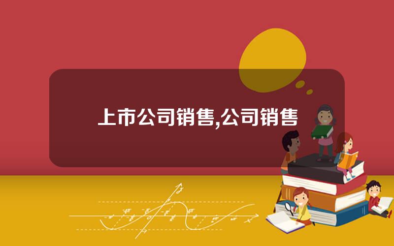 上市公司销售,公司销售