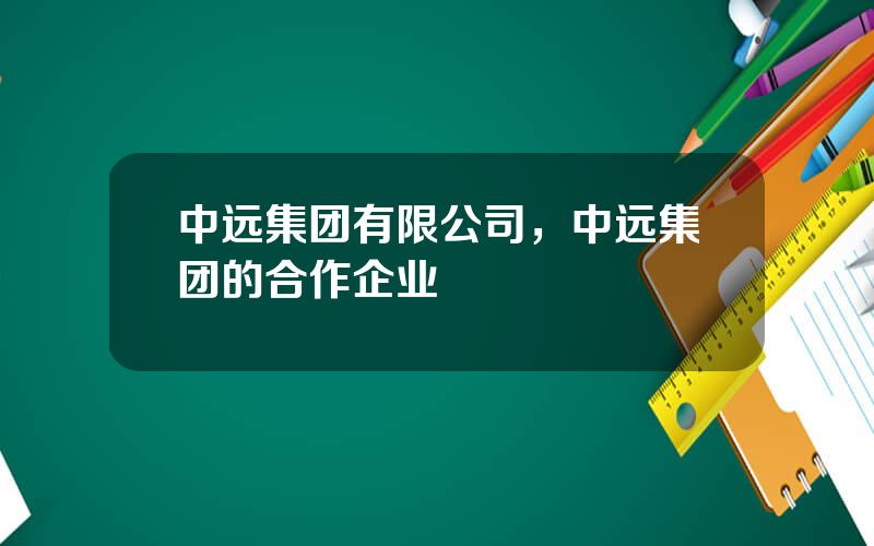 中远集团有限公司，中远集团的合作企业