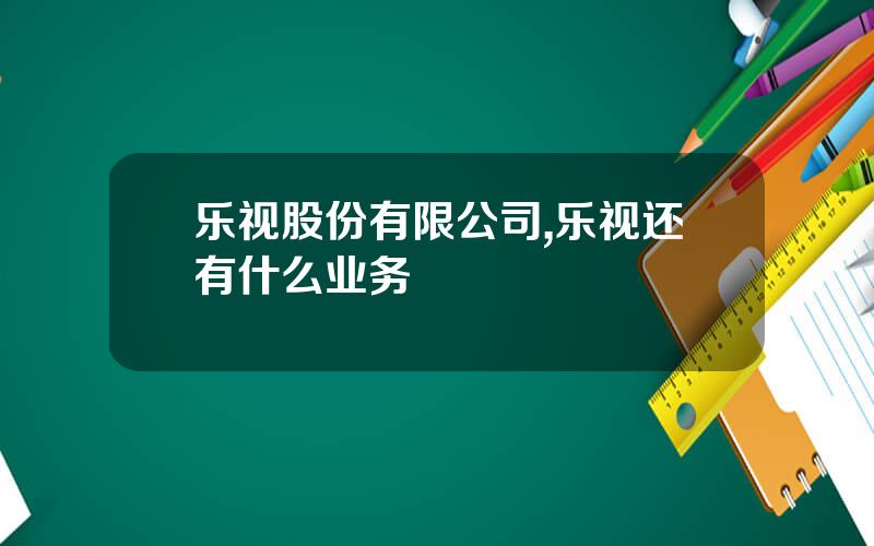 乐视股份有限公司,乐视还有什么业务