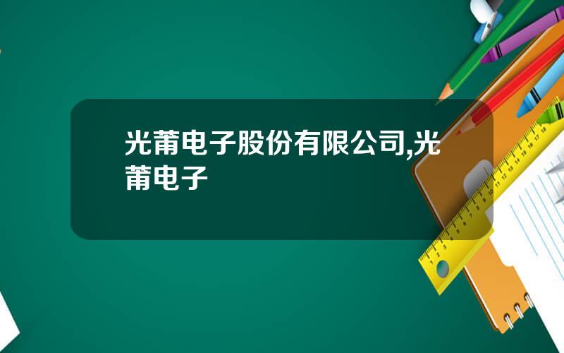 光莆电子股份有限公司,光莆电子
