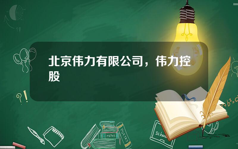 北京伟力有限公司，伟力控股