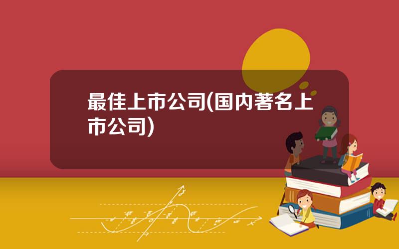 最佳上市公司(国内著名上市公司)