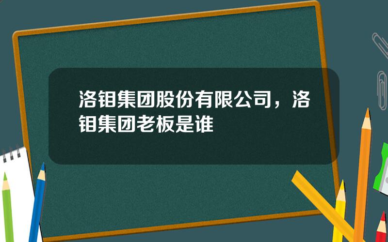 洛钼集团股份有限公司，洛钼集团老板是谁